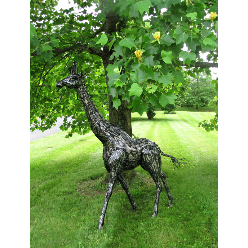 Bloomsbury Market Jaquelin Iron Giraffe Decoration Statue Wayfair